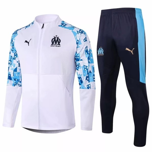 Survetement Football Marseille 2020-21 Bleu Blanc